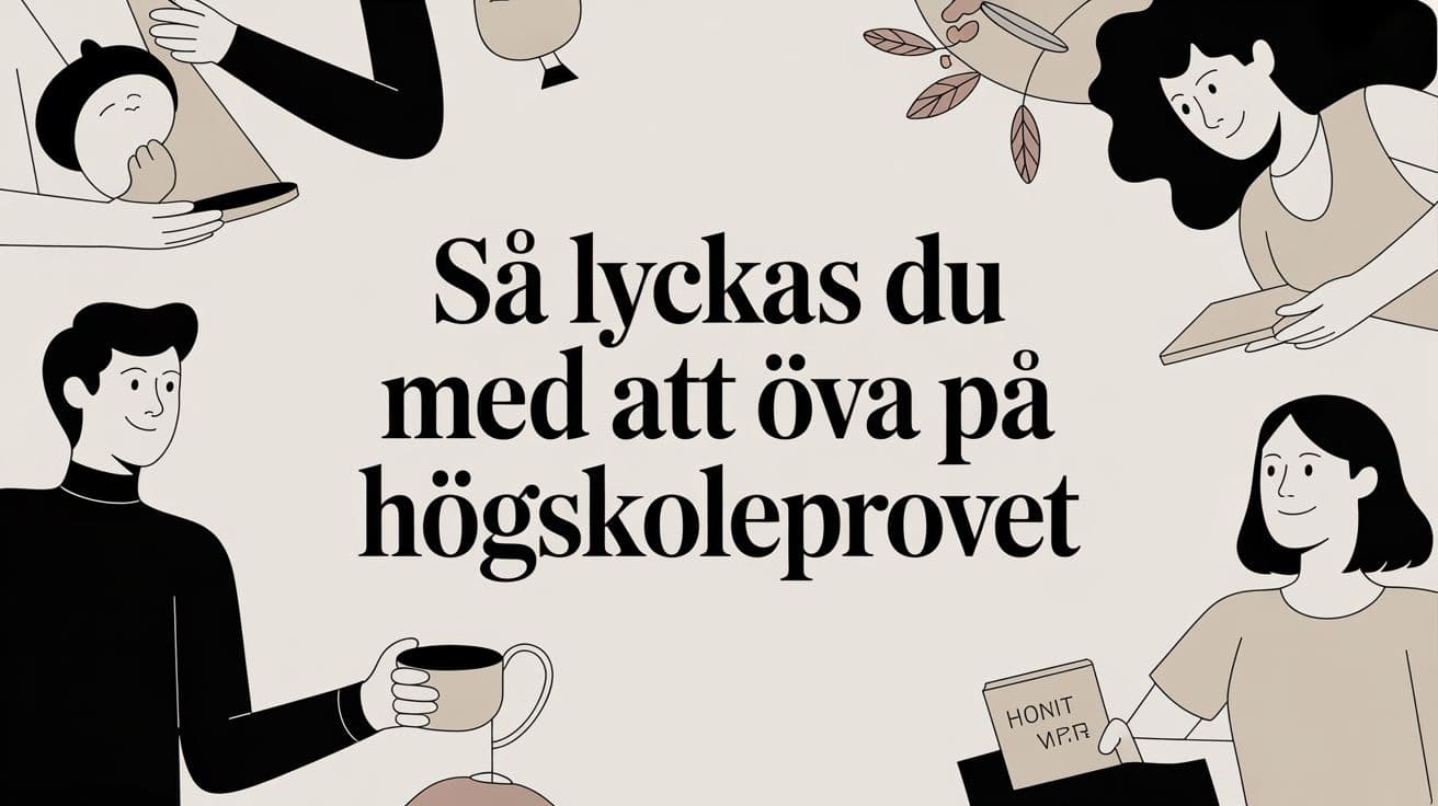 Så lyckas du med att öva på högskoleprovet