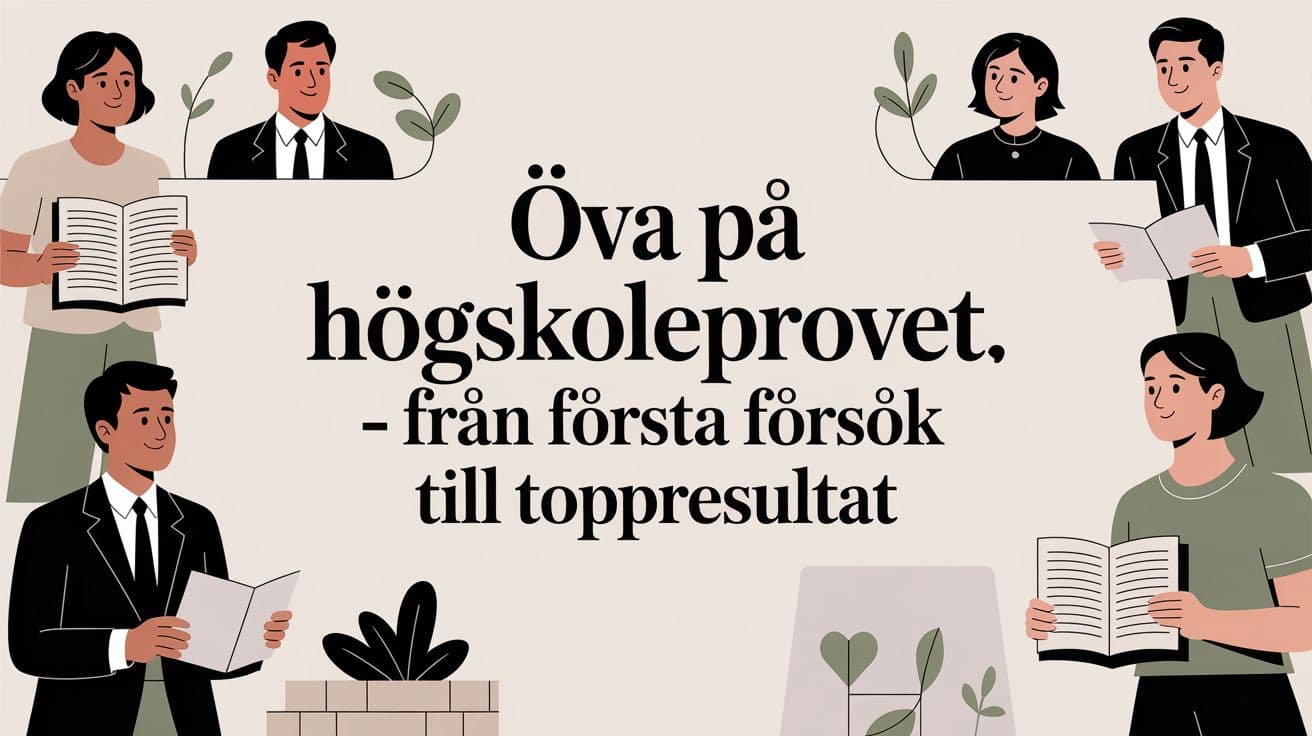 Öva på högskoleprovet – från första försök till toppresultat