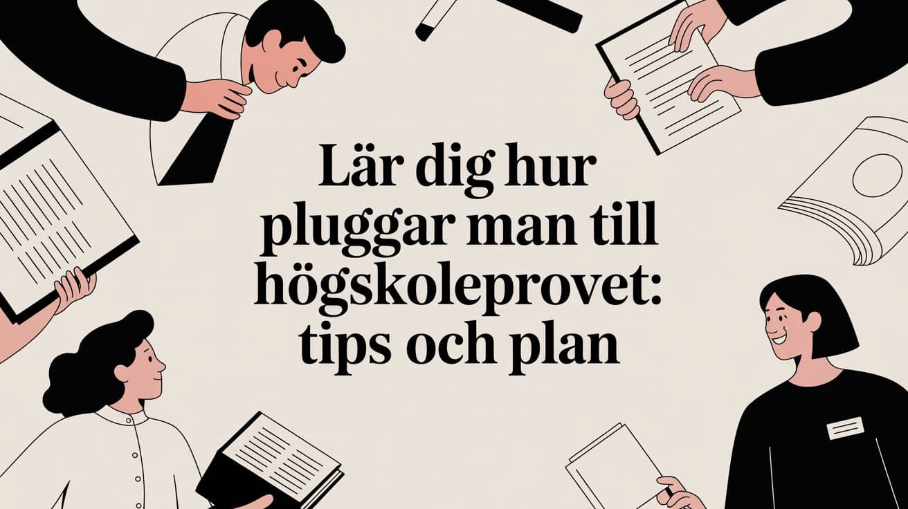 Lär dig hur pluggar man till högskoleprovet: tips och plan
