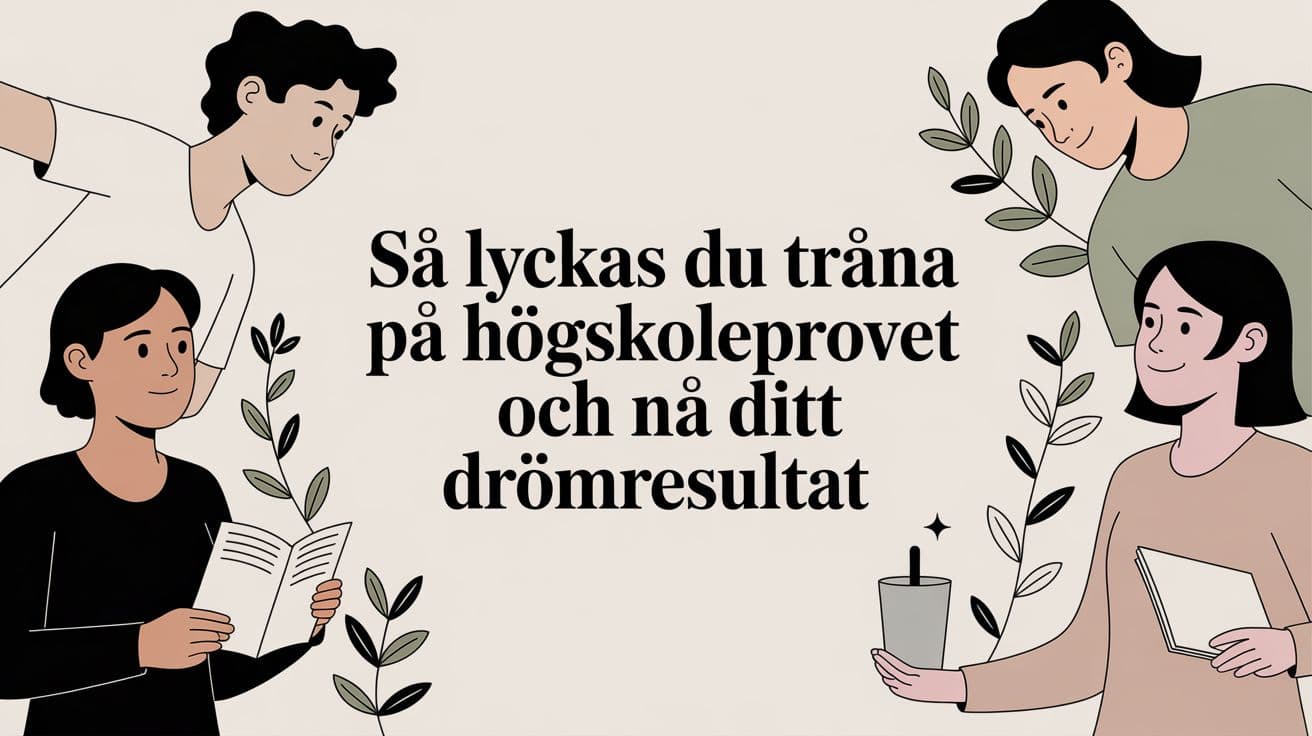 Så lyckas du träna på högskoleprovet och nå ditt drömresultat