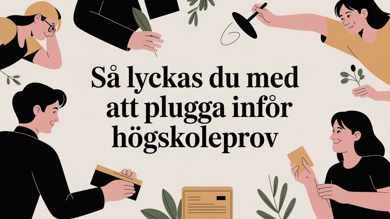 Så lyckas du med att plugga inför högskoleprov